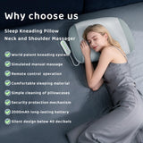 Zenopax Neck Massager for Pain Relief Deep Tissue, Cordless & Rechargeable Neck and Shoulder Massager with Heat,3 Modes & Intensities & Heatings 4D Sleeping Kneading Pillow,Gift for Women Men