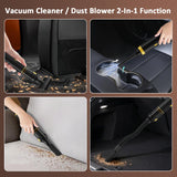 Car Vacuum Portable, CROS 4-in-1 Cordless Vacuum Cleaner with 25000 Pa Max,3 Suction Modes,Handheld Vacuum for Car, Office Desk, Keyboards,Sofa