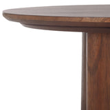 SAFAVIEH Couture Collection Barnard Walnut Oval Solid Wood Coffee Table