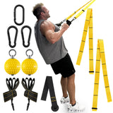 FitBeast Pull Up Ball Grips & Finger Straps Set – Grip Balls for Dead Hangs, Pull Ups, Climbing & Home Gym Training (Yellow)