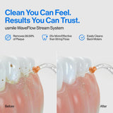 usmile C30 Cordless Water Flosser, 300ml Large Tank, 5 Pressure Levels Deep Clean, S-Shaped Nozzles for Braces & Sensitive Gums, USB-C Rechargeable, IPX7 Waterproof, Portable Travel & Home Use(Pink)