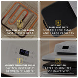 Auto Heat Press Machine for T Shirts - 15x15 Smart T Shirt Press Machine with Auto Release HTVRONT