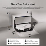roborock S8 MaxV Ultra with Refill & Drainage System Robot Vacuum and Mop, Check Installation Space First, FlexiArm Design, Auto Mop Wash&Dry 10000Pa Suction, Obstacle Avoidance, 20mm Auto Mop Lifting