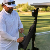 STICKIT Magnetic Towel, Black | 2-Pack | Industrial Strength Magnet for Strong Hold to Golf Carts or Clubs