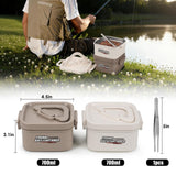 THKFISH Fishing Bait Container, Worm Storage Box, Nightcrawler Box, Insulated Stainless Steel Live Bait Storage, Portable Worm containers for fishing to Keeps Bait Fresh and Alive