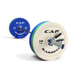 CAP Barbell 160 lb Competition Olympic Weight Set with 7ft Chrome Barbell & Color Bumper Plates