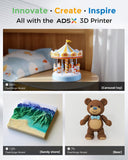 AD5X Multi-Color 3D Printer 4 Colors with IFS, Fully Auto Leveling FDM 3D Printer with Max 600mm