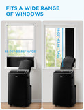 Midea Duo 14,000 BTU (12,000 BTU SACC) High Efficiency Inverter, Ultra Quiet Portable Air Conditioner, Cools up to 550 Sq. Ft., Works with Alexa/Google Assistant, Includes Remote Control & Window Kit
