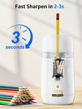 JARLINK Automatic Electric Pencil Sharpener, Rechargeable