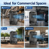 JUPITER-16 9000CFM 3600 Sq Ft Portable Evaporative Air Cooler with Remote, Swing Feature, 12 Gal Tank, Commercial Use, Industrial Strength for Large Facilities: Warehouses, Factories, Restaurants