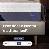 Nectar Luxe 14” Twin XL Mattress - Medium Firm - Contouring Memory Foam - Cooling Upgrade - Back Pain Relief - Responsive Support - Mattress in a Box - 365-Night Trial & Forever Warranty