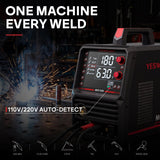 YESWELDER 6-in-1 Welder & Plasma Cutter Combo, 110V/220V MCT-520