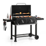 Sophia & William Extra Large Charcoal BBQ Grills with 794 SQ.IN. Cooking Area, Heavy Duty Outdoor Barbecue Grill, Black