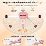 BODY RHYTHM Leg Stretcher - Split Machine for Leg Stretching - Flexibility Stretching Equipment - Ballet, Yoga, Dance, Martial Arts, MMA - Home Yoga Gym Fitness (Pink)