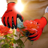 90 Pairs Gardening Gloves for Men Women Breathable Rubber Coated Working Gloves for Gardening, 9.1 Inch