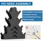 Dumbbell Storage Rack Weight Organizer Rack Only for Home Gym Weight Rack No need Assembly (4-Tier) Tamisom