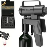 Ultimate Wine Preservation System: Built-In Electric Wine Aerator & Opener with Cork-Still Vacuum Tech - 5+ Week Freshness, No Consumables Needed | Premium Wine Accessories for Wine Connoisseurs