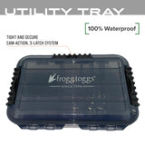FROGG TOGGS Waterproof Utility Box, Tackle Storage, Dry Box, Customizable Tackle Tray