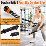 Salario Portable Cordless Battle Ropes – Home Gym Workout Equipment for Intensive Training & Core Strength, Ideal for Home, Office, Travel and Small Spaces(Black & Grey)