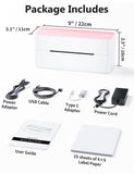 Phomemo Bluetooth Thermal Label Printer, 241BT Label Printer & 20Pcs Labels