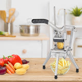 ROVSUN Commercial Vegetable Chopper French Fry Cutter Potato Slicer Fruit Chopper, Super Value Set of Suction Feet, 1/2'', 3/8'', 1/4'', 8-Wedge Blades and Pusher Blocks for Restaurant, Home & Kitchen