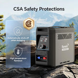 Ranein Portable Propane Water Heater with User-Friendly Control Knob Design, Built-in 4000mAh Rechargeable Battery, Instant Hot Water Pump & Showerhead for Camping, Hiking, RV, Outdoor & Travel