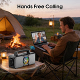Hupoaf Speakers Bluetooth Wireless,160W Max Loud Bass Outdoor Speaker, IPX7 Waterproof, Boombox Sound, All Day Battery, Wireless TWS Pairing Speakers Portable for Party, Outsides, Beach,Garage