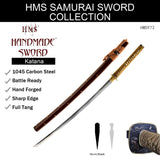 Hand Forged 1045 Carbon Steel Plum Blossom Katana Full Tang Sword