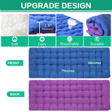 NESDCC 2 Pack Camping Cot with Mattress Comfortable Cot Bed Folding Cot Heavy Duty Cots for Sleeping with Carry Bag for Adults Kids Guest Bed Outdoor Indoor Home
