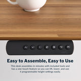 Vari Classic Electric Standing Desk - VariDesk Height Adjustable Sit/Stand Desk - Dual Motor with Memory Presets