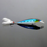 10PCS Minnow Fishing Lures Kit Minnow Lures Minnow Crank Bait Fishing Tackle Hooks Topwater Baits for Bass Trout Saltwater/Freshwater