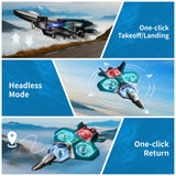 Tubokoro RC Planes for Kids Adults, Foam Remote Control Airplane Jet Helicopter Drone Toys for Kids Adults 8-12 12-16, Remote Control Plane Airplane Toys with LED Lights, 360° Flip Stunt Rotation