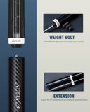 KONLLEN 2.0 Carbon Fiber Pool Cue Set, Low Deflection 11.8mm Tip