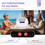 SAVILAND 600W Fast Nail Dryer: 6X Fast Drying Nail Polish Dryer for Regular Polish Nail Fan With Adjustable Angle Fingernail Dual Heating & Cooling Modes Dry Nail Dehydrator for Salon White