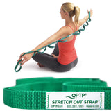 The Original Stretch Out Strap with Exercise Book, USA Made Top Choice Stretching Strap, Yoga and Knee Therapy, Stretch Out Straps for Physical Therapy by OPTP OPTP