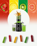ECOSELF Juicer Machines Easy to Clean, With Wide Mouth & Large Feed Chute For Whole Fruits & Vegetables, Slow Masticating Juicer Hands-Free, Quiet Motor, Cold Press Juicer For Family, With Pusher