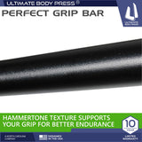 Ultimate Body Press Ceiling Mount Pull Up Bar for 8 Foot Ceilings, Steel Through-Bolted 48” Straight Bar with 14” Risers, Fits 16”and 24” Joist Spacing, Max 450lbs, USA Designed and Backed Ultimate Body Press