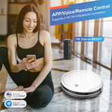 Robot Vacuum and Mop Combo, 2 in 1 Robotic Vacuum Cleaner with Schedule, App/Alexa/Voice Control, Slim 2.87", Self-Charging, Strong Suction & Long Runtime, Ideal for Hard Floor, Pet Hair, Carpet