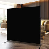 Room Divider Single Panel Privacy Screen, 71''x72''H Large Divider for Room Separation, Thickened Fabric 6FT Room Divider Wall Screen for Bedroom Office School, Portable Partition Room Dividers, Black HOMSCREENER