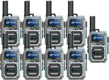 OMIZN M9 Global Walkie Talkie, 4G LTE Unlimited Range Two Way Radio with Flashligth for Outdoor, Business, Family 9pcs with Sim Card