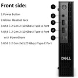Dell Pro Micro Plus Mini PC (Next Gen OptiPlex 7000 MFF), Bussiness Desktop Computer AI PC