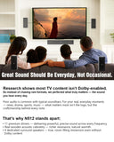 Hiwill-Audio Wooden 5.1.2 Virtual Surround Sound System, 4 Surround Speakers Wired, 400W Peak Power, Sound Bars for Smart TV w/Subwoofer, 5.25'' Deep Bass, Home Theater TV System, ARC/Opt/BT/AUX