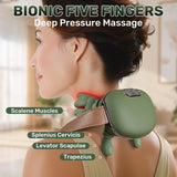 TREEFIA Shoulder and Neck Massager with Heat Heated Massager, Neck Massager with Fingers, Shoulder Massager with Hands, Simulates a Real Palm Massage for Comfort, Relax Muscle Tension