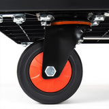 330 lb Folding Platform Truck Cart with 4" Silent TPR Wheels, Heavy Duty Flatbed Push Cart Dolly