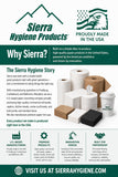 Sierra Hygenics Hands-Free Translucent Black Paper Towel Dispenser with (6) Hygenics 7.5" Hardwound 1-ply Natural (Kraft) Paper Towel Rolls