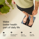 WITHINGS Body Smart - Digital Smart Scale for Body Weight, Weight Scale for Visceral Fat, Mucle & Fat Mass Heart Rate, Android & iOS comaptible
