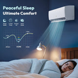 Mini Split AC/Heating System - 18000 BTU Mini Split AC Unit Inverter Heating and Cooling, 19 SEER2 230V Energy Efficient Ductless Air Conditioner Up to 1250sq.ft, Pre-charged System, Installation Kit