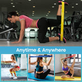 WIKDAY Resistance Bands, Pull Up Bands, Workout Bands for Exercise with Door Anchor, Loop Resistance Band Set, Elastic Bands for Body Stretching, Training at Home/Gym for Men & Women 10 Set