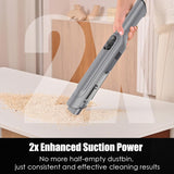 Handheld Vacuum Cordless, Lightweight 1.4lb with Powerful Suction, Charging Dock, Single Touch Empty and Detachable Dust Cup, Portable Mini Car Vac for Home Office and Pet Hair (Frosted Silver)