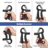 NIYIKOW 2 Pack Grip Strength Trainer with Counter, Hand Grip Strengthener, Adjustable Resistance 11-132Lbs (5-60kg), Forearm Strengthener, Perfect for Athletes Musicians NIYIKOW